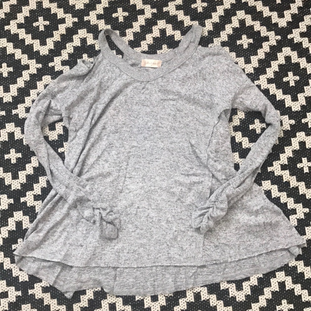 Cold shoulder sweater